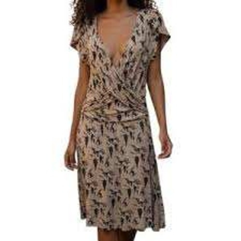 Leifnotes Anthropologie Cream Hot Air Balloon Print Knit Dress MEDIUM Whimsy